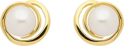 _ Ohrstecker Gold 333/GG, Zuchtperle
