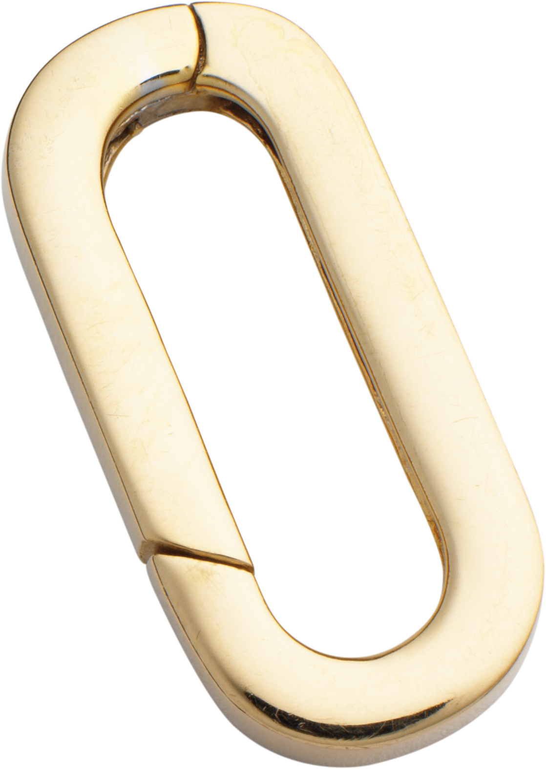 Ketten-Clip Gold 585/-Gg, oval L 23,00 x B 11,00mm