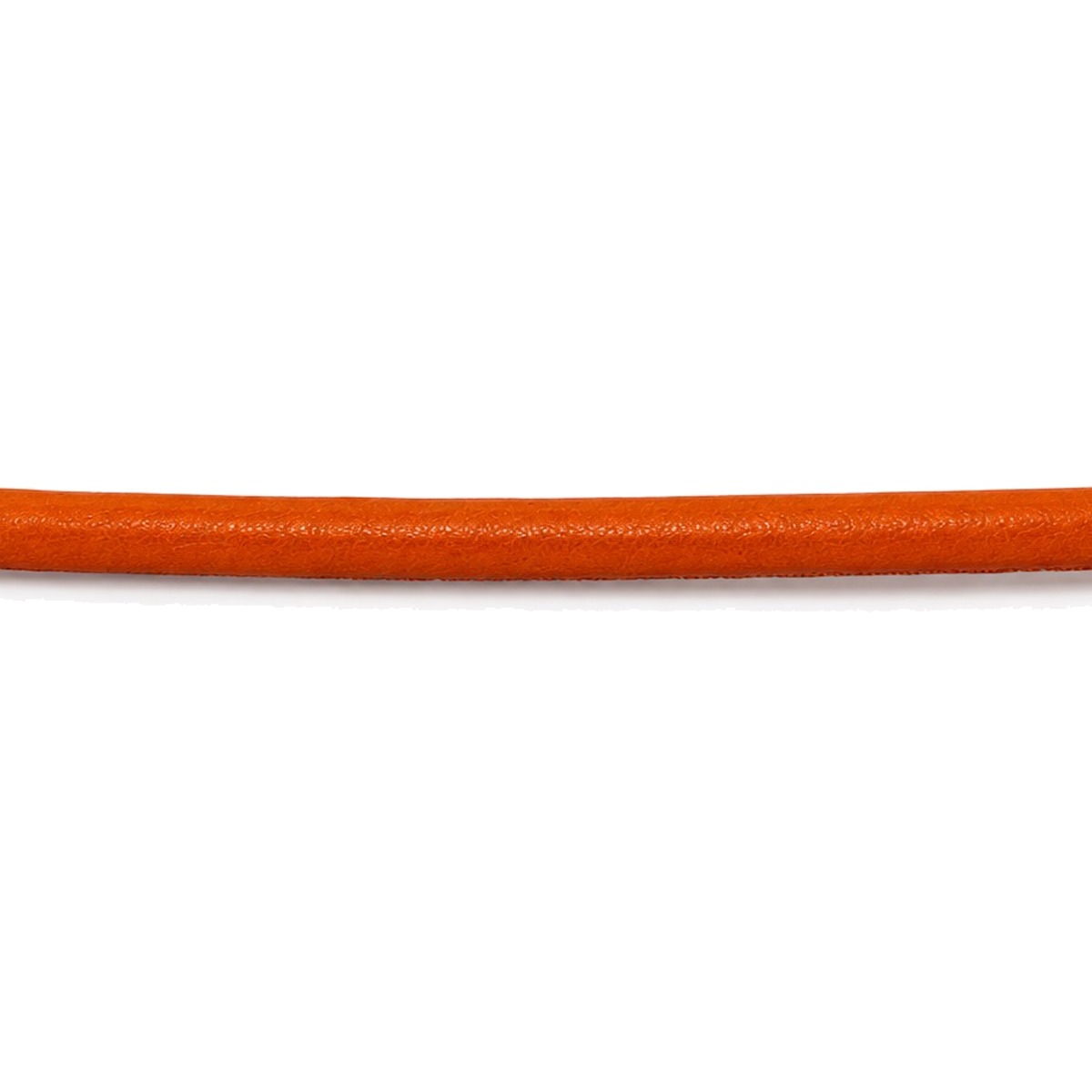 Lederband genäht Rindleder Ø 2,5 mm, orange, Länge 1 m