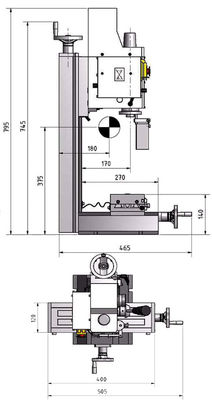 Bohr-Fräsmaschine OPTImill BF 16Vario