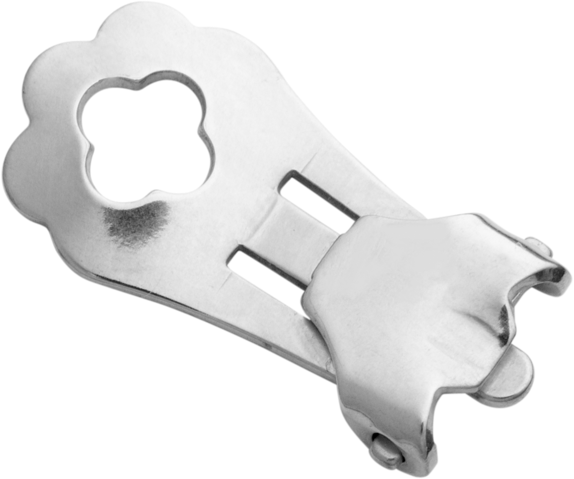 oorclip-mechaniek gestanst zilver 925/- lengte 16,00mm met veerblad