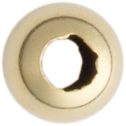 Safety seal metal/yellow Ø 2,50mm gold-plated