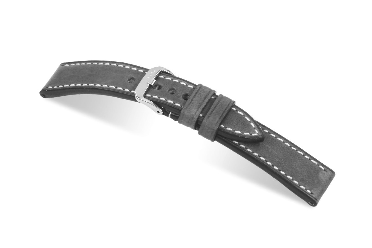 Leather strap Tucson 22 mm stone gray