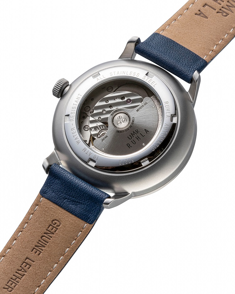 Uhren Manufaktur Ruhla - Automatik-Uhr mit Gangreserve - blau - made in Germany