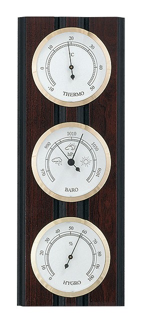 Weather station Made in Germany, mahogany