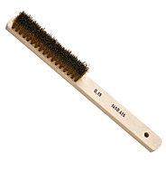 Hand wire brush, brass