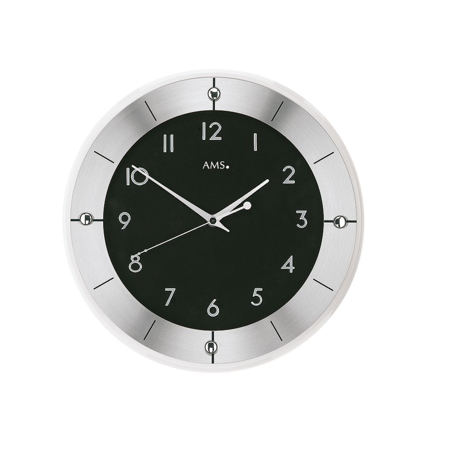 AMS Radio controlled wall clock Tauplitz II, dark dial