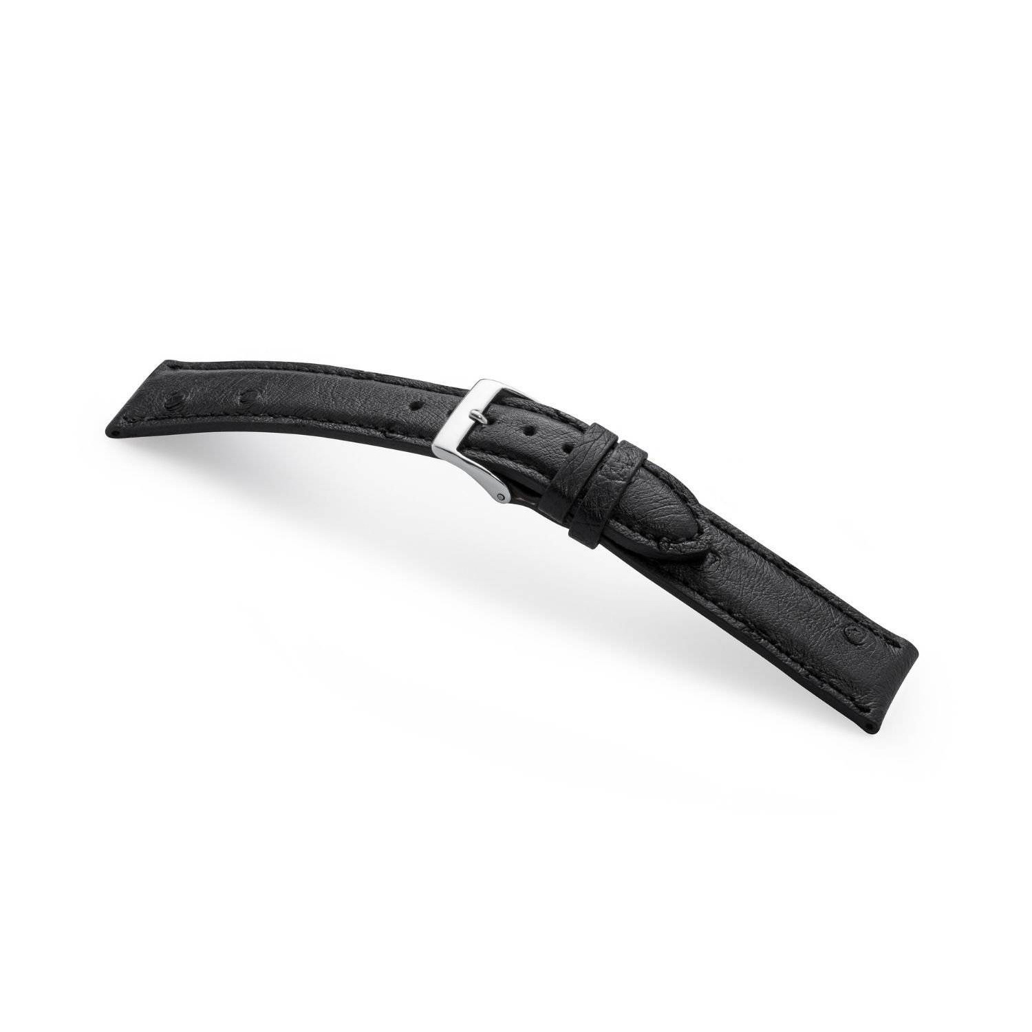 Manufakturwerk leather strap Oberkassel black 24/20