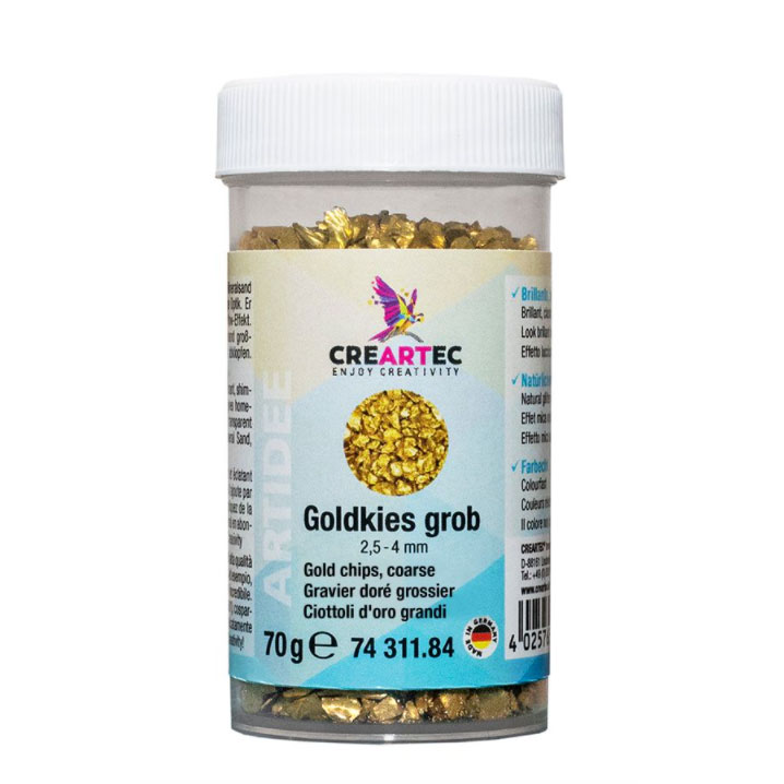 Coarse gold pebbles, 70g