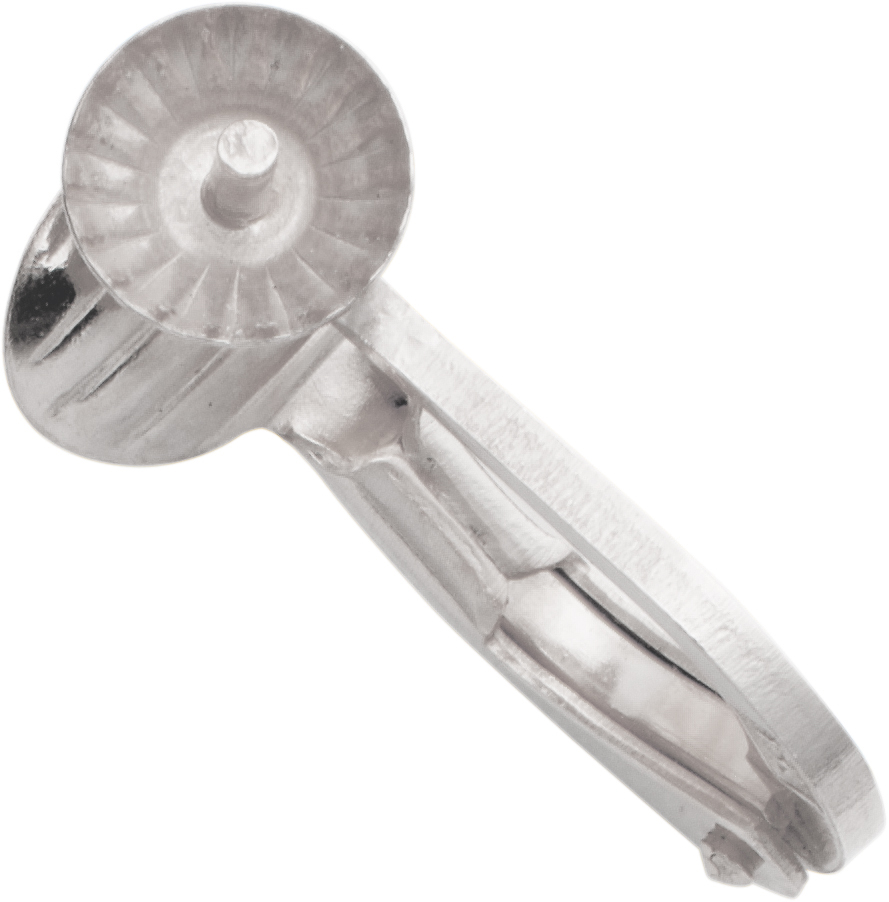 oorclip-mechaniek zilver 925/- met parelschotel Ø 5,00mm
