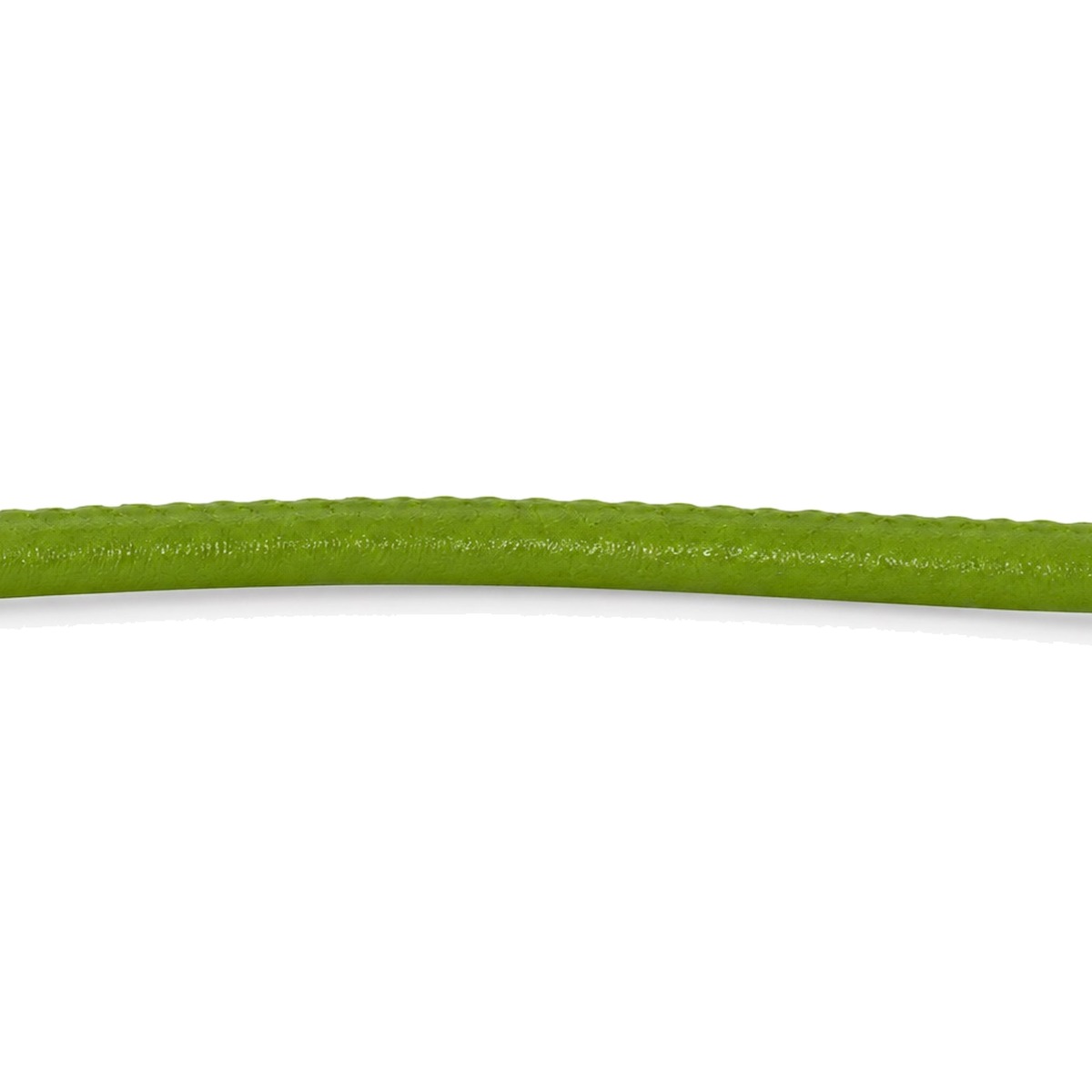Lederband genäht Rindleder Ø 2,5 mm, apfelgrün, Länge 1 m