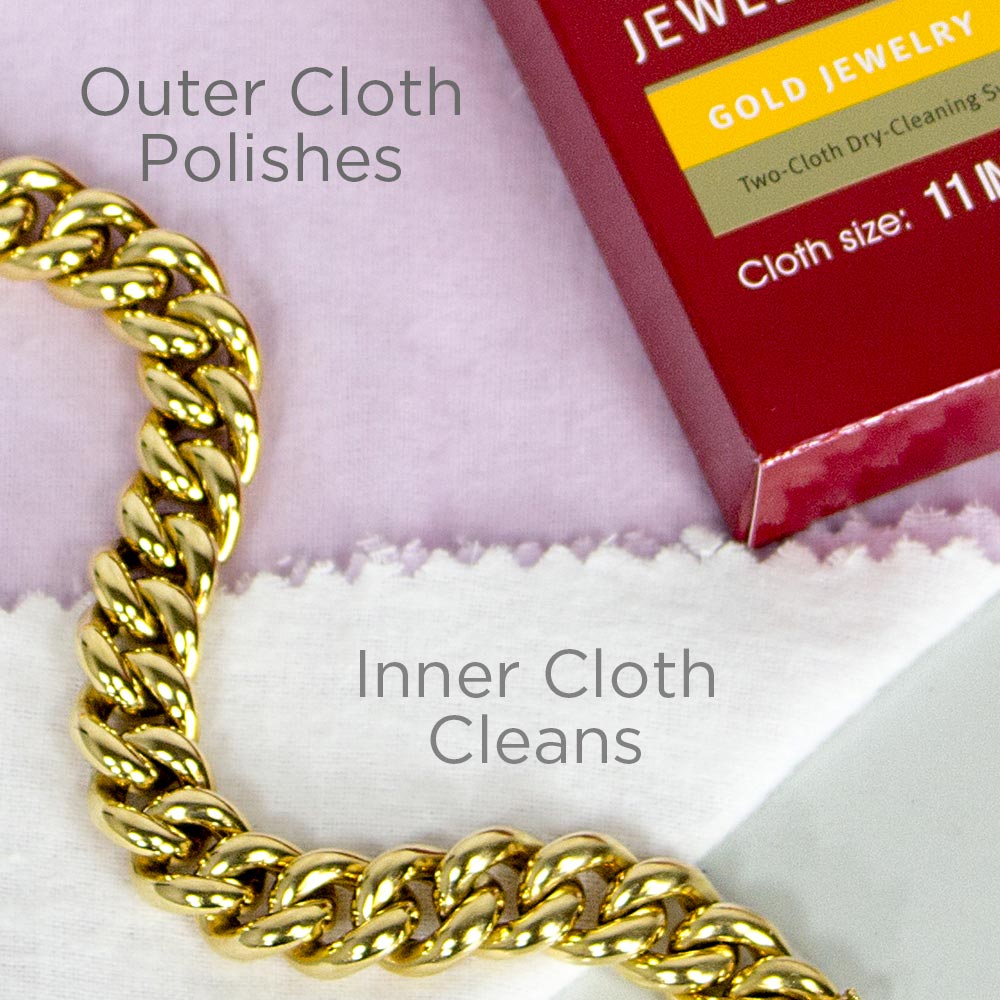 CONNOISSEURS Gold Polishing Cloth, extragroß, zweiseitig anwendbar