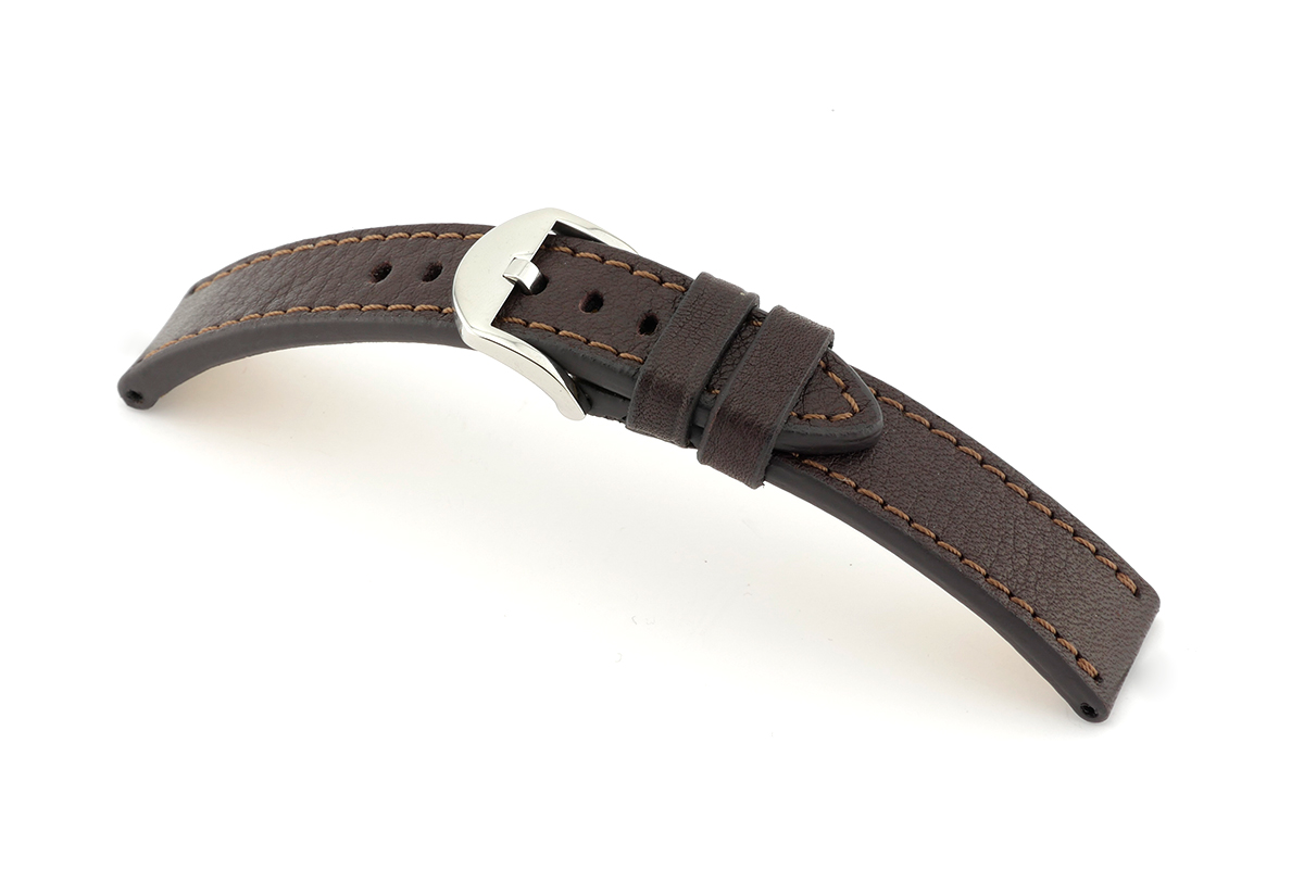 Leather strap Santa Fe 22mm mocha