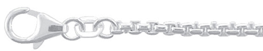 chain silver 925/rh, Venezia round 90 cm