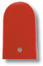 Lederband Merano 22mm rood glad