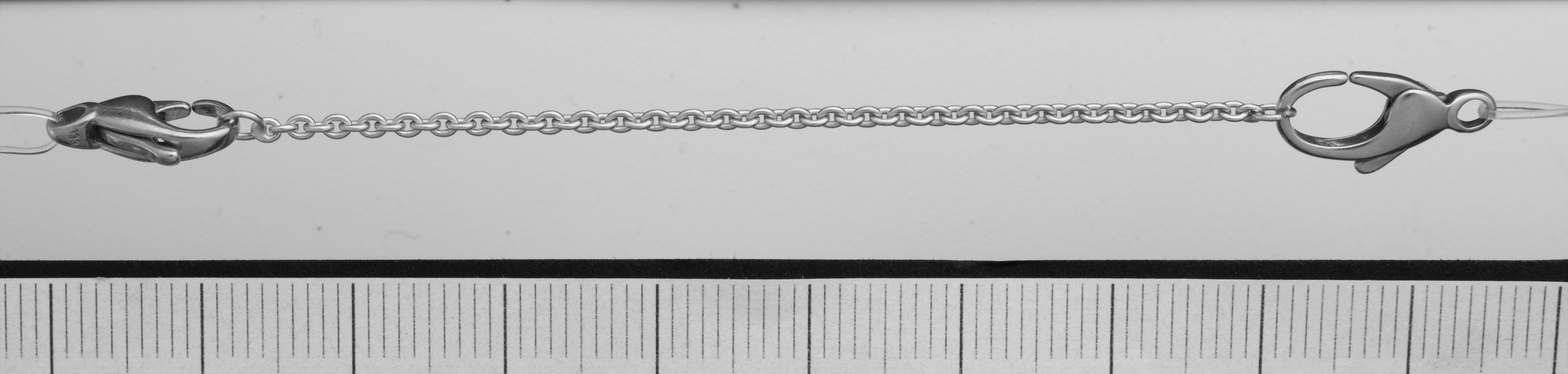 Sicherheitskette Anker Silber 925/- Länge 70,00mm, mit offenen Binderingen