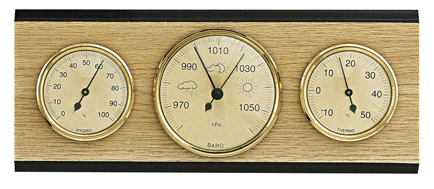 Weather station Made in Germany, light oak