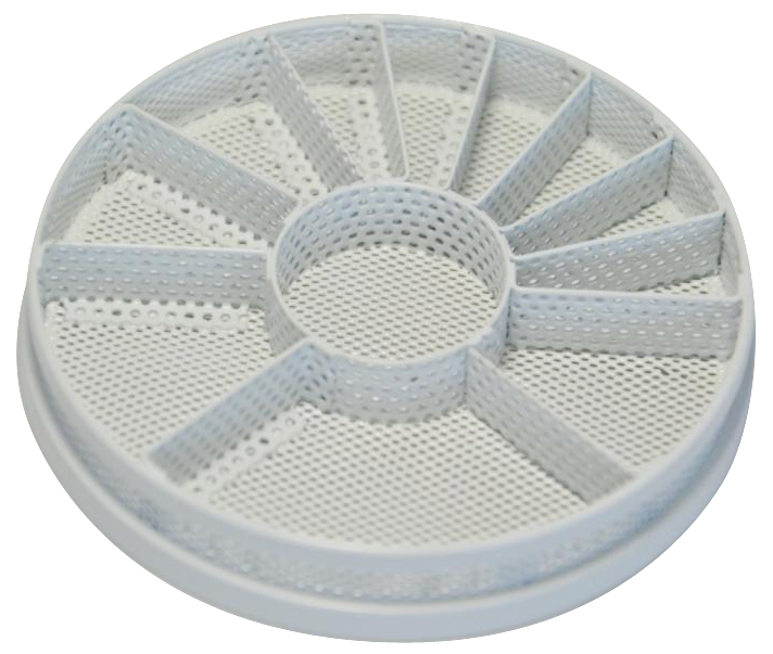 Strainer basket, dia. 80 mm, 11 compartments and 1 centre compartment, dia. ?? mm.
