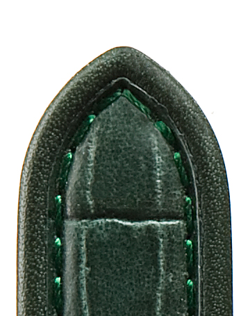 Lederband Imperator Waterproof 18mm dunkelgrün mit Louisiana Prägung