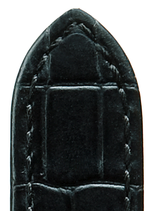 Pasek skórzany Bali 12mm czarny z elegancką strukturą Louisiana