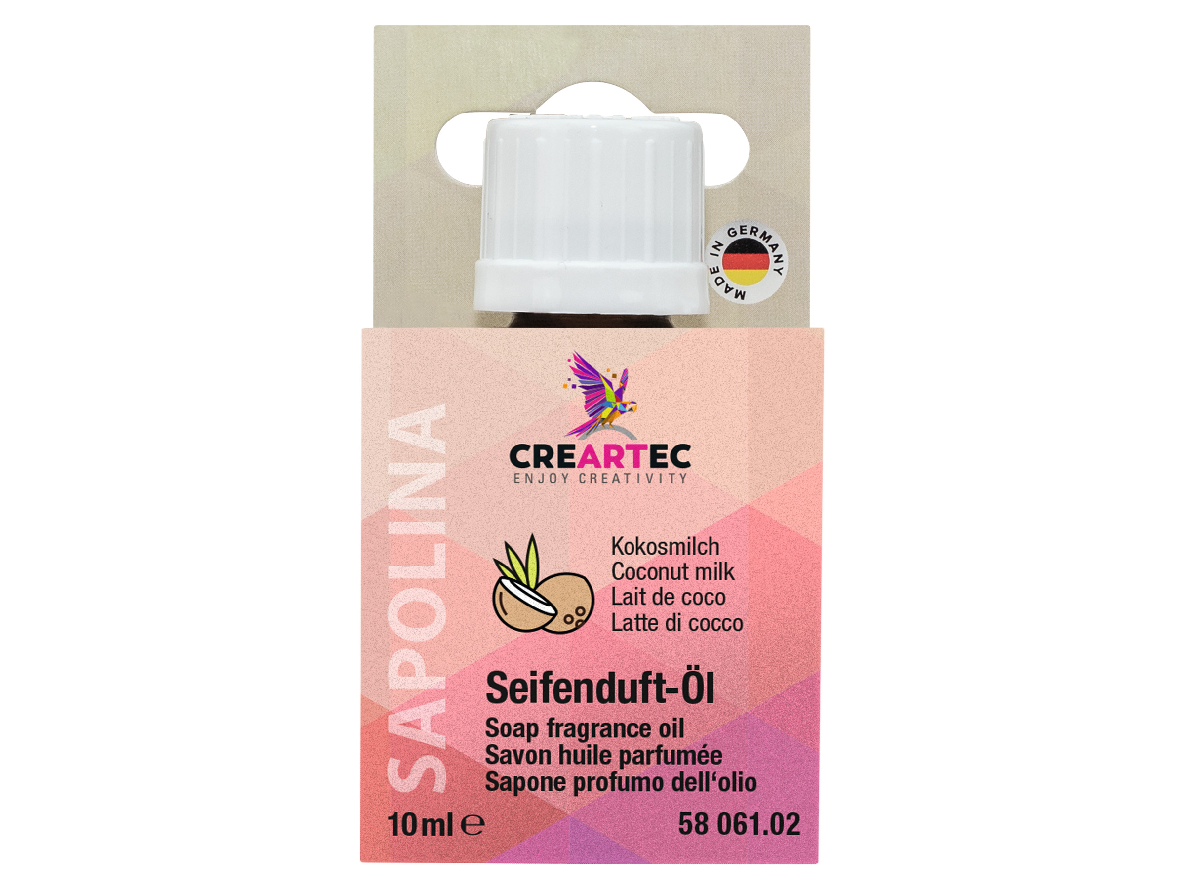 Seifenduft-Öl - 3er-Set - Bodyrose, Kokosmilch, Jasmin