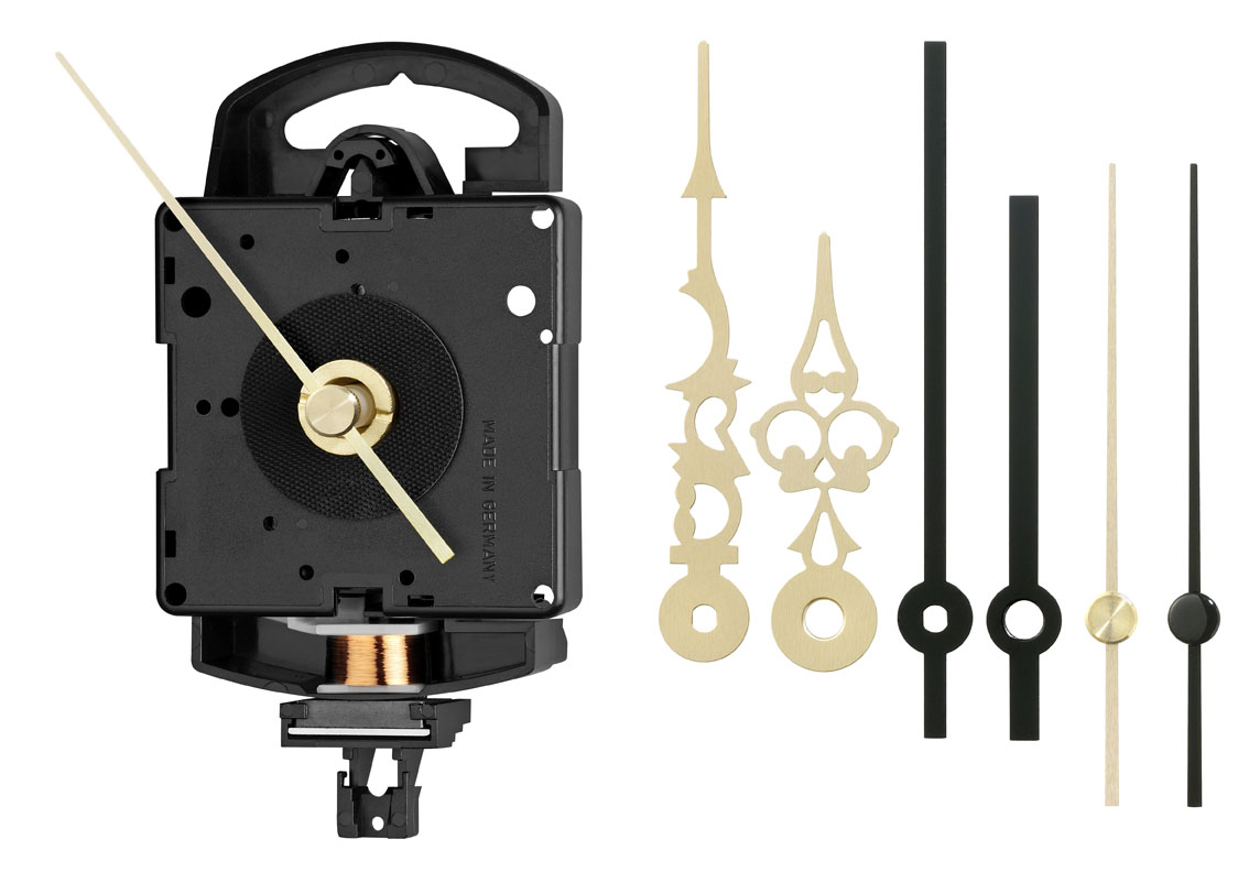 Quartz pendulum clock set Junghans SK 817 including pointer set, ZWL 16,2mm <br/>Hand wavelength mm: 16.20