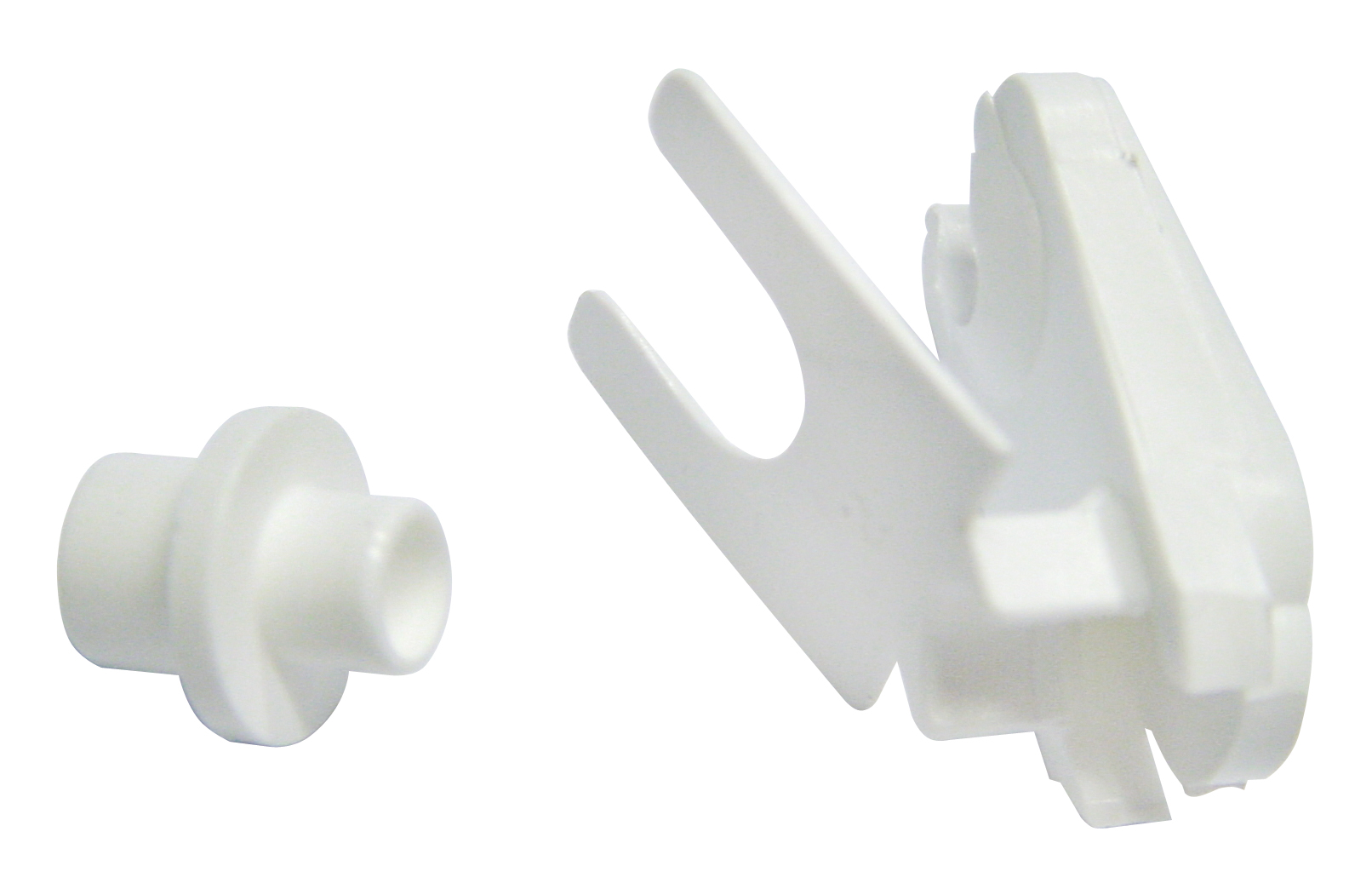 Protective plastic adaptor, white, standard size