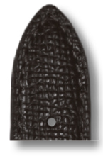 Leather strap Pasadena 16 mm black