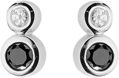 Ohrschmuck Silber 925/rh Zirkonia farbig 3er Sort.