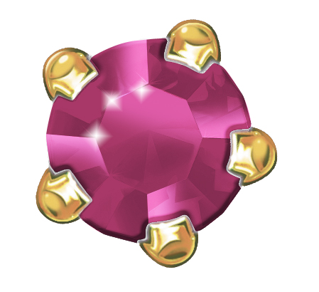 Erstohrstecker Estelle System II 4,00 mm 375 Gold mit rotem Zirkonia