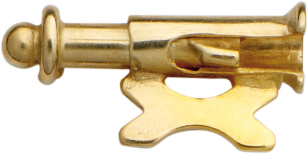 zabezpieczenie przesuwane złoto 750/-żółte złoto Ø 6,50mm