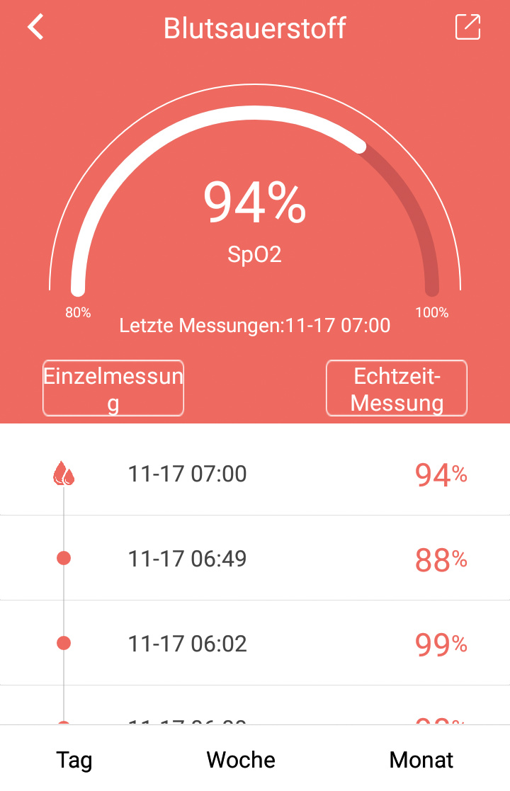 Fitness Tracker, orange