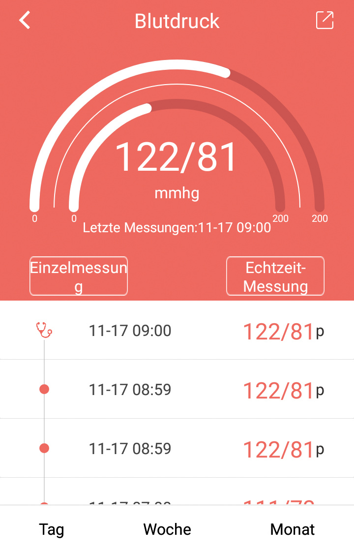 Fitness Tracker red