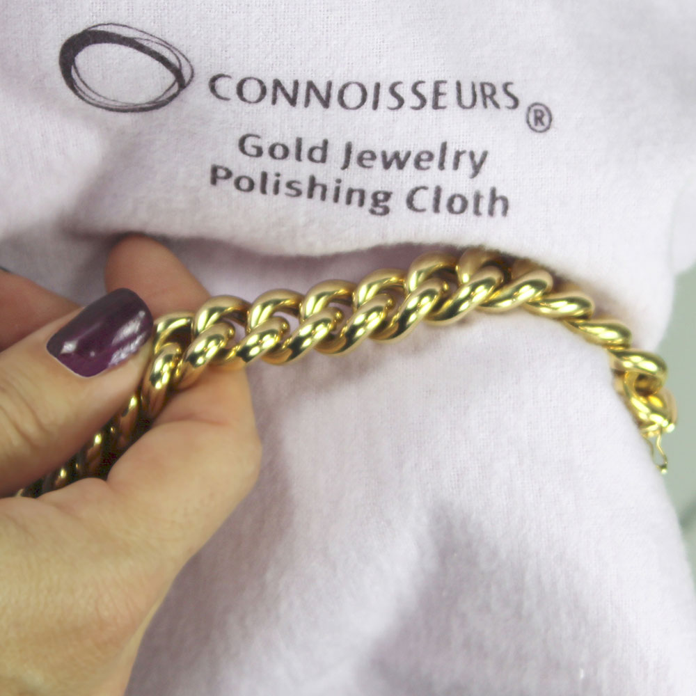 _ CONNOISSEURS Gold Polishing Cloth, extragroß, zweiseitig anwendbar