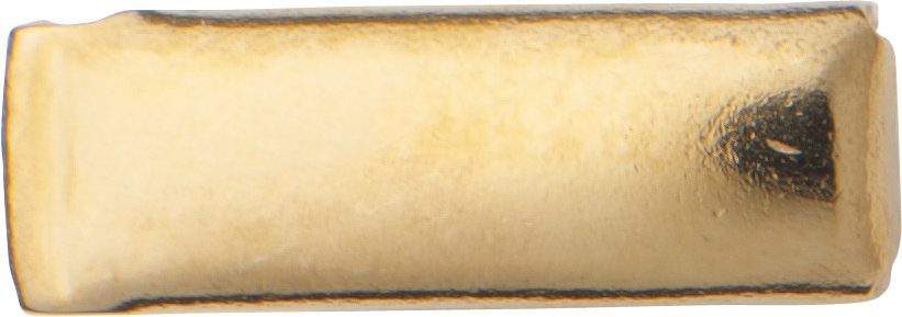Ringbandverschluss Metall 4,0 mm gelb vergoldet, poliert