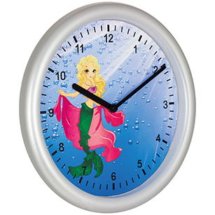 _ Kinderwanduhr Meerjungfrau