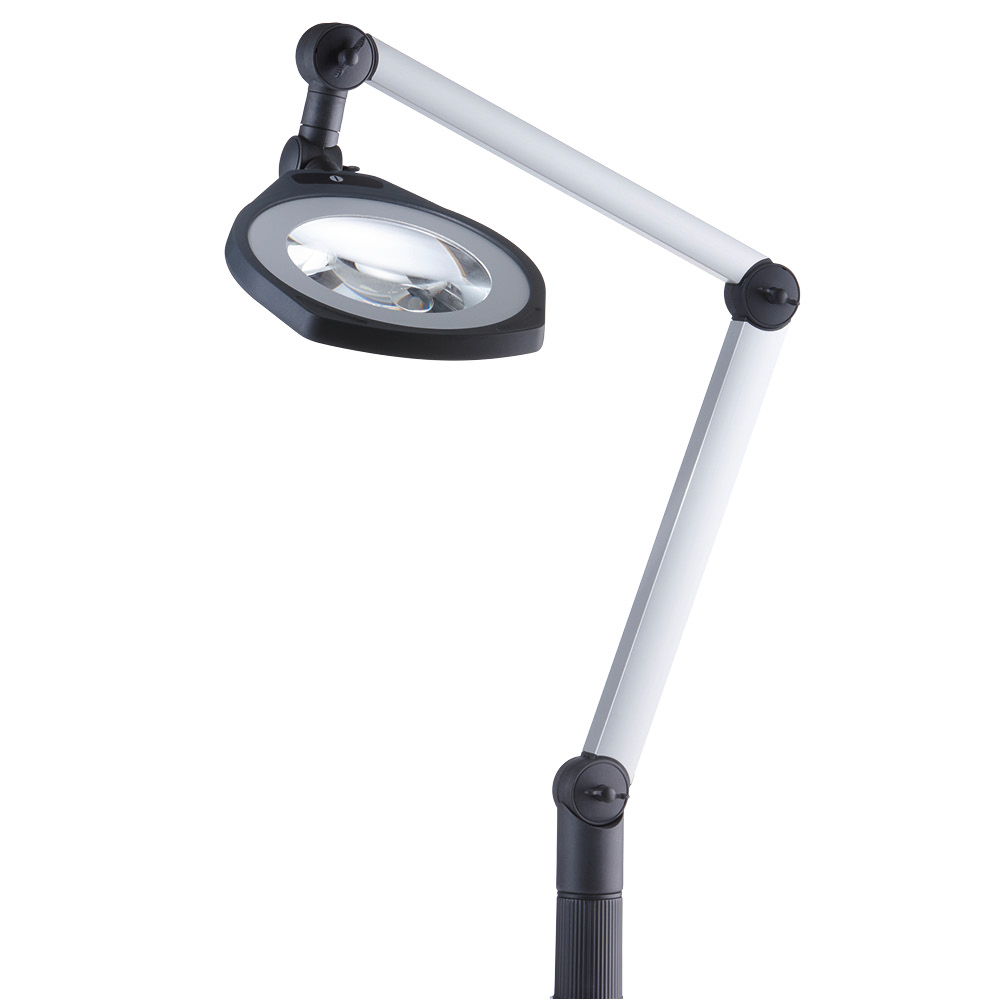 LED magnifying lamp LENSLED II with 1.85x magnification 15 watts - dimmable and bifocal