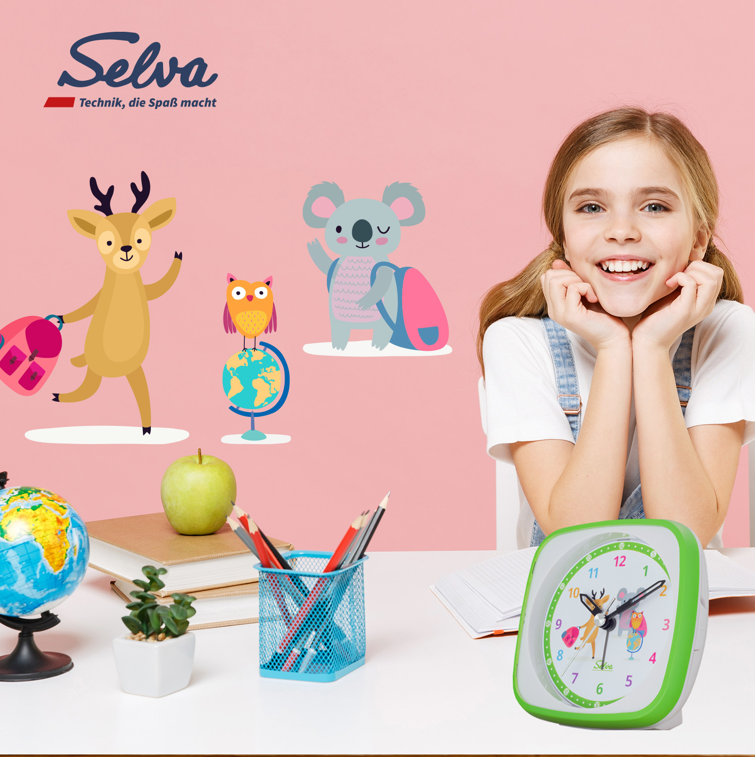 SELVA Exclusive children's alarm clock, silent