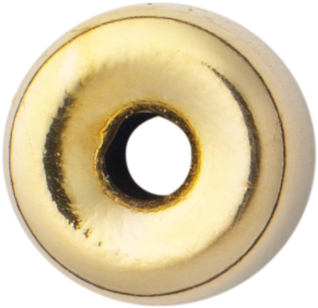 Roundel gold 585/-Gg polished, round Ø 6.00mm height 3.20mm