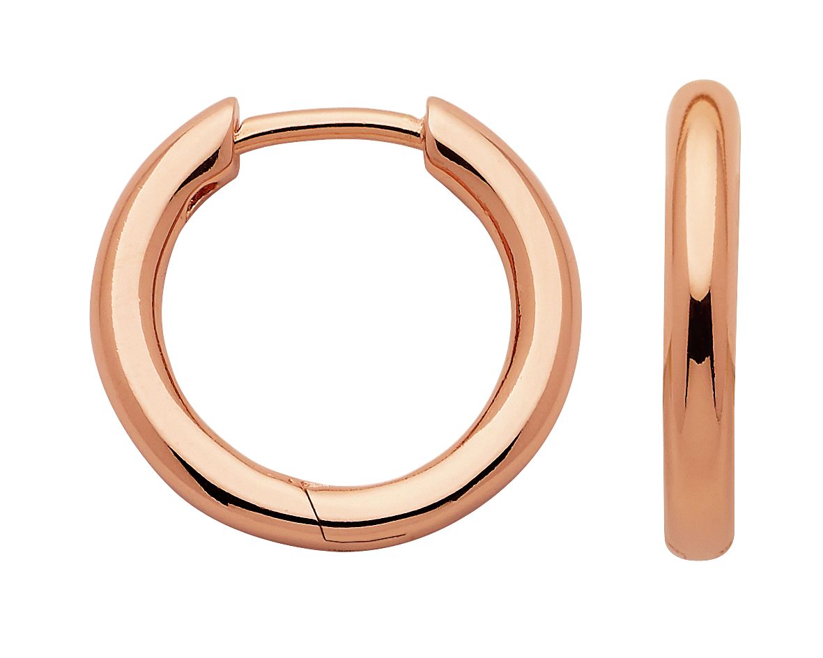 Creolen 2 Paar Silber 925/rose verg. poliert Ø 17mm