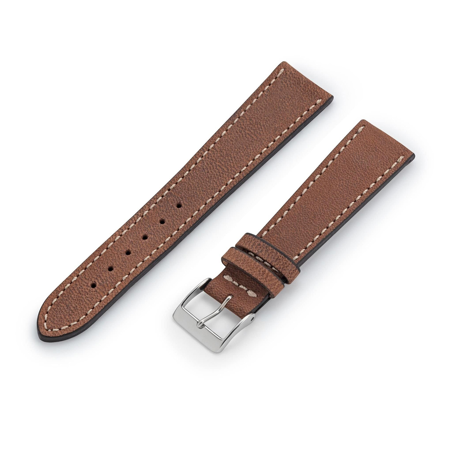 Manufakturwerk leather strap Hoheluft brown 20/16