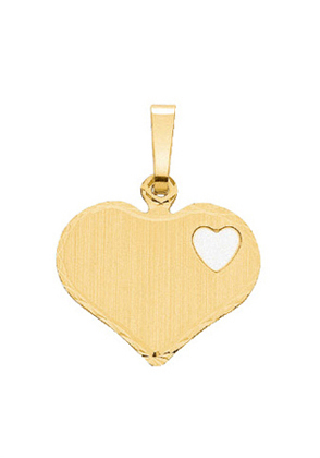 Engraving plate gold 333/GG heart
