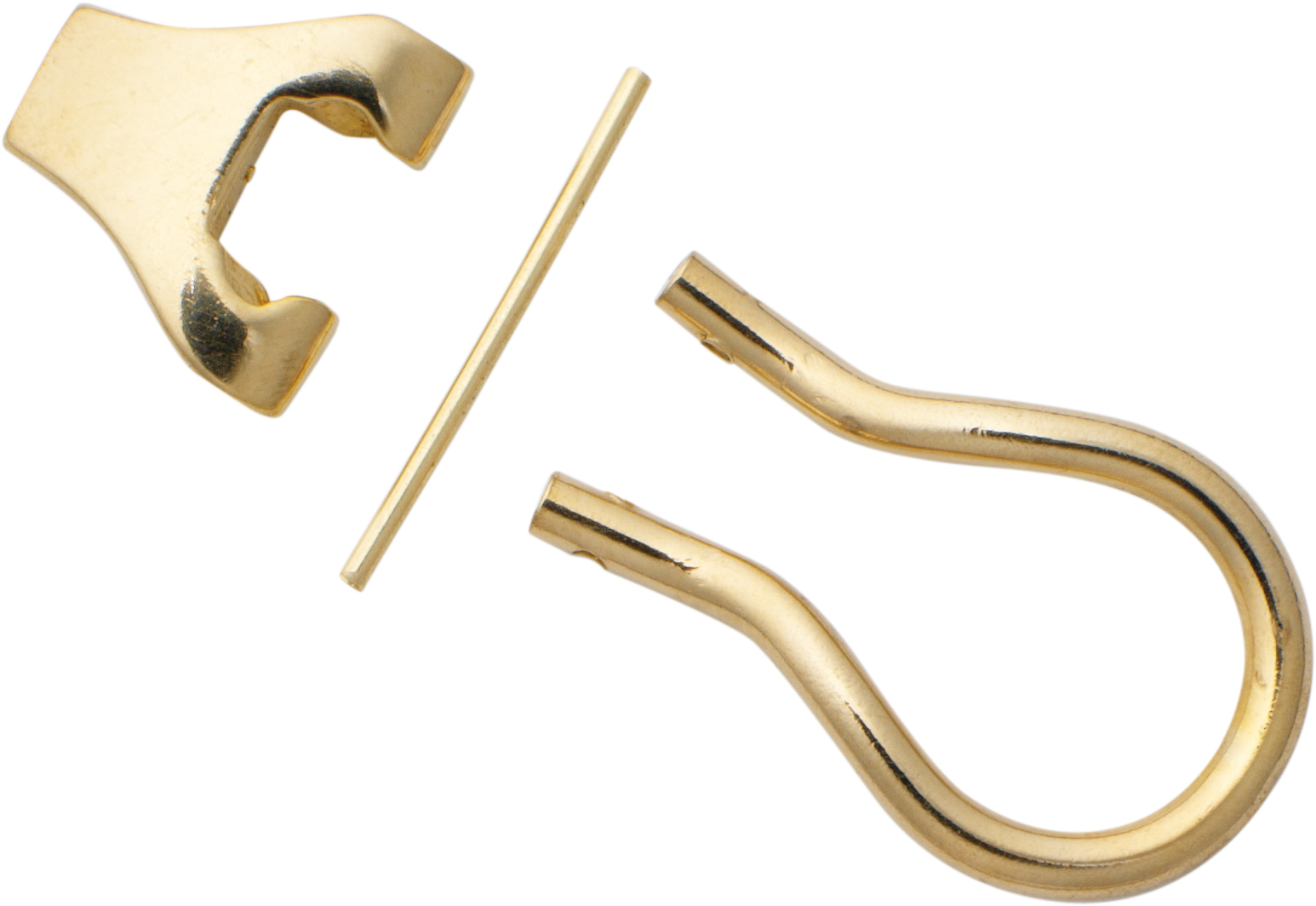 Ear clip mechanism gold 585/-Gg with die cast lug height 6.50mm clip length 13.00mm