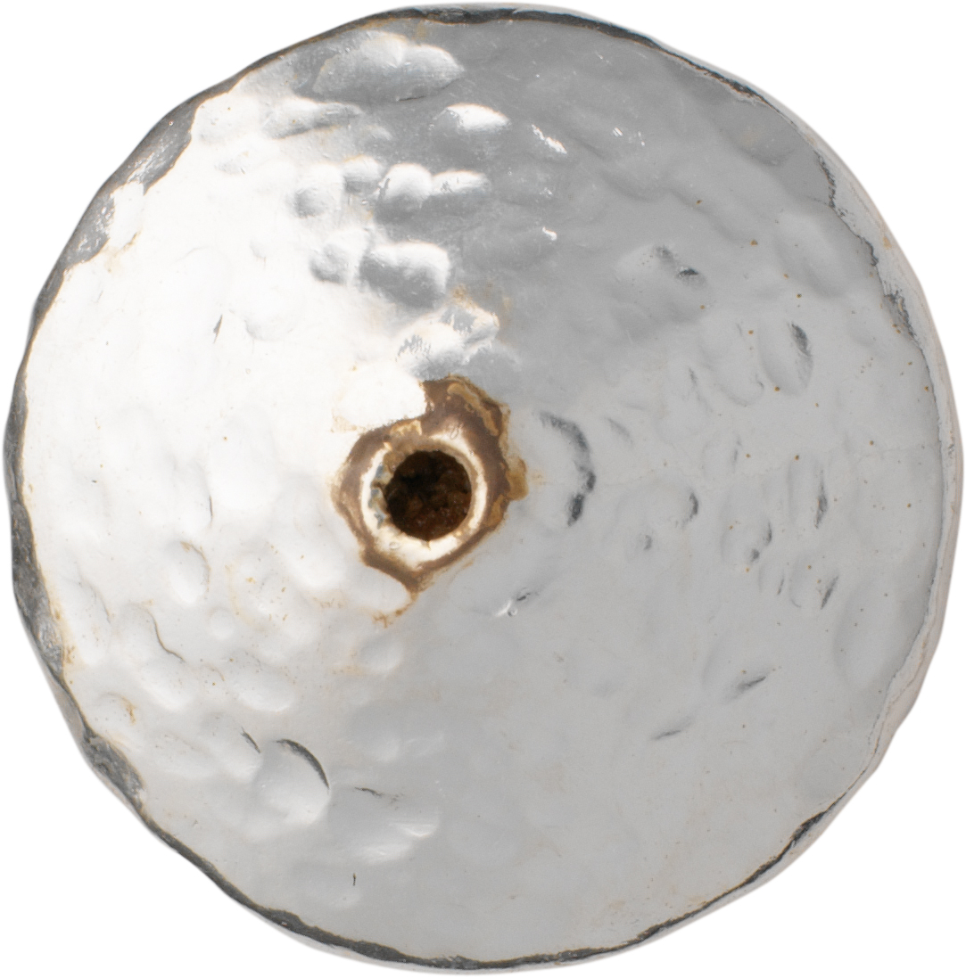 Linse Silber 925/- gehämmert, rund Ø 16,00mm