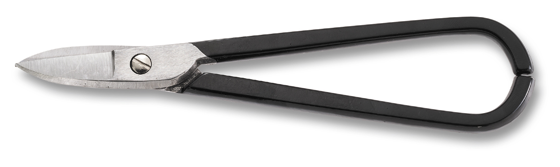 Fine sheet metal shears, handles closed