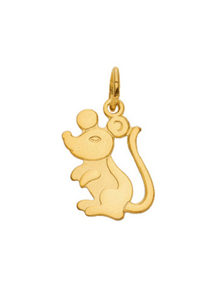 Pendant gold 333/GG mouse