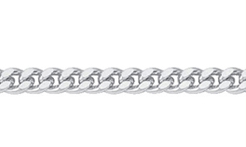 Collierkette 3 Stück Silber 925/-, Flachpanzer 50cm