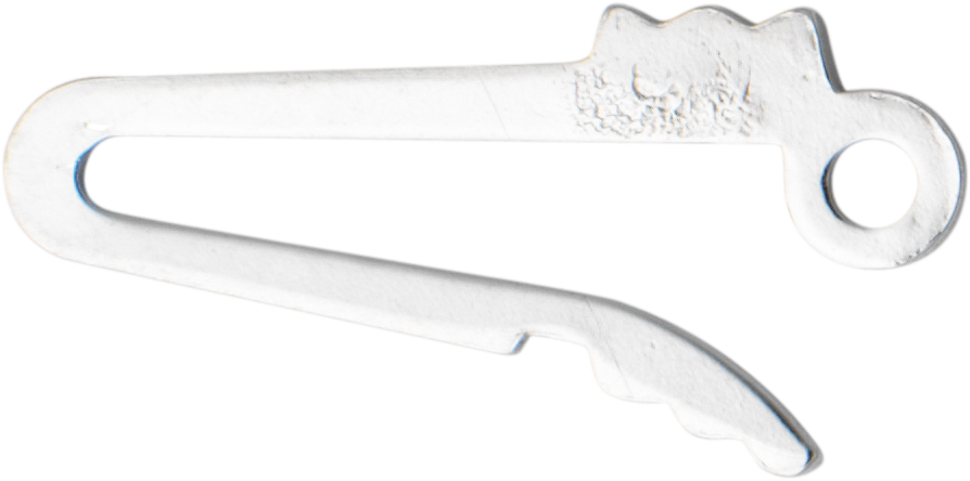 _ Snap for clasp silver 925/- single-row, L 8,00 x W 2,80mm