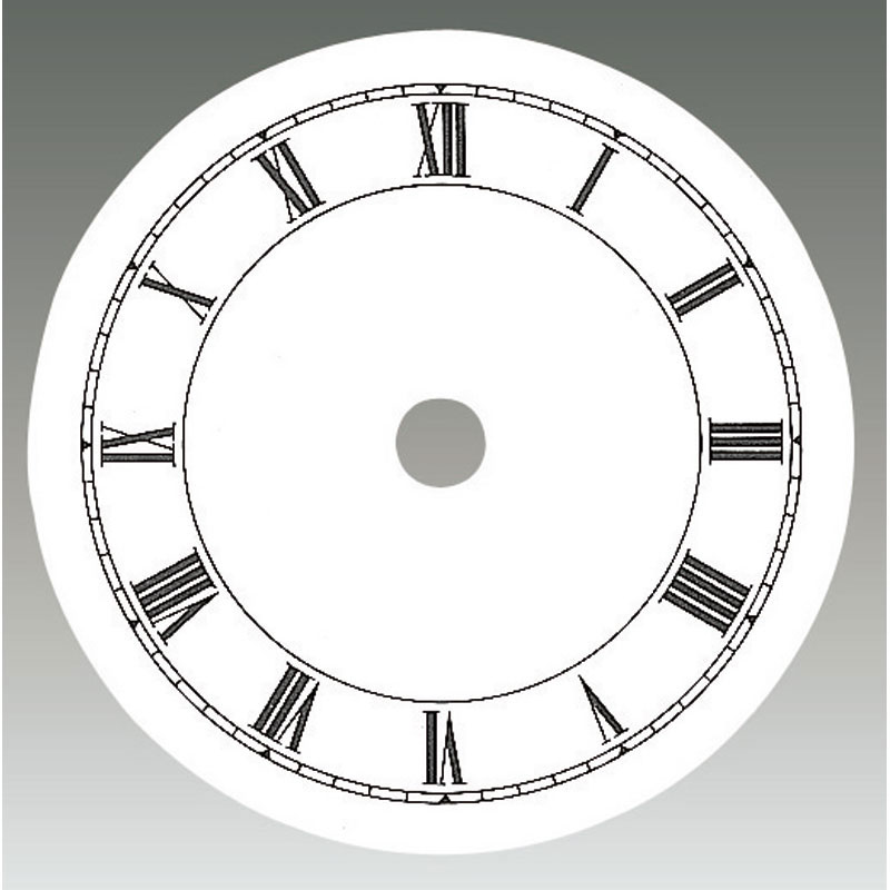 Wijzerplaat Aluminium, Romijnse Cijfers, Ø 79 mm