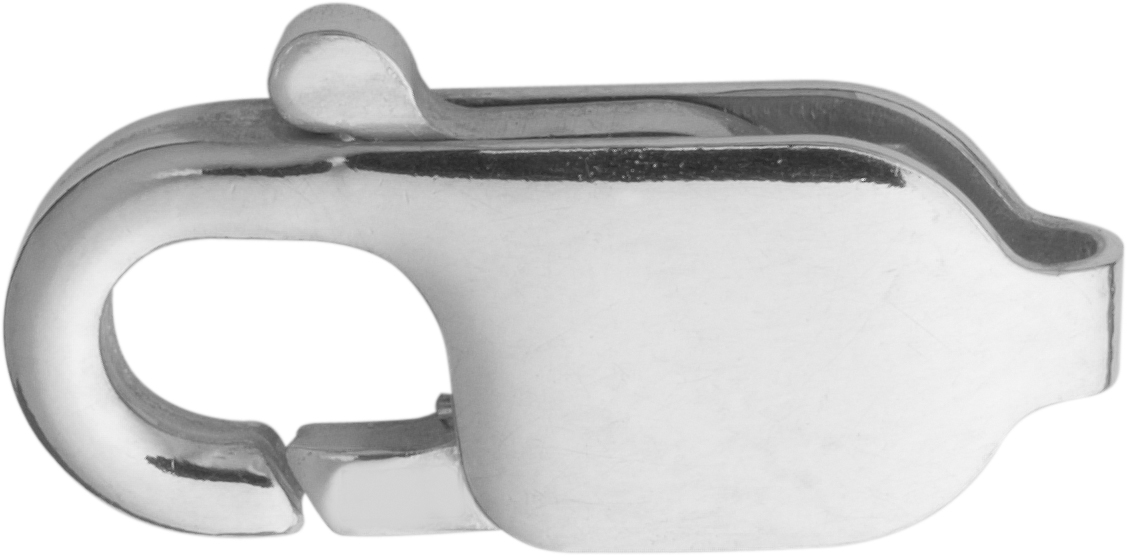 _ Karabiner flach Gold 750/-Wg 16,00mm gestanzt
